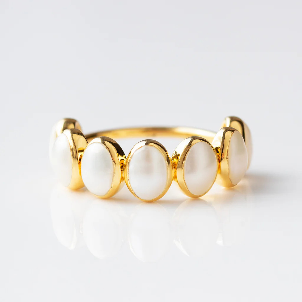 Violetta Pearl Ring | Carrie Elizabeth