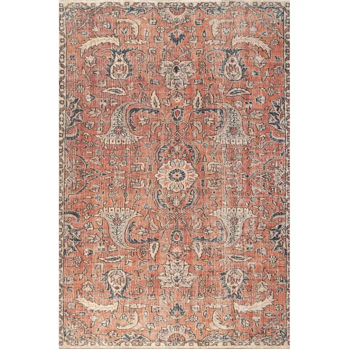 nuLOOM Sariyah Printed Floral Flatweave Area Rug | Target