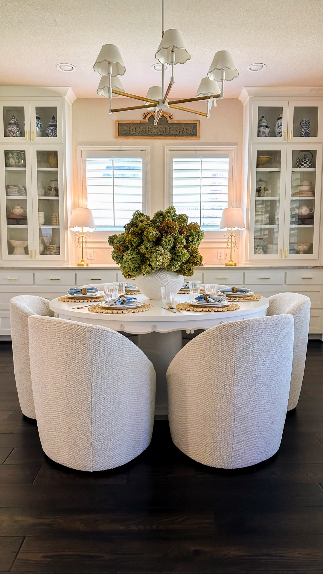 These are hands down the best dining chairs I have ever purchased. They are only $149 per chair. That is the lowest price I have ever seen on one of these chairs. The quality is perfection. They also have castor wheels for easy maneuvering. You will not regret this purchase.