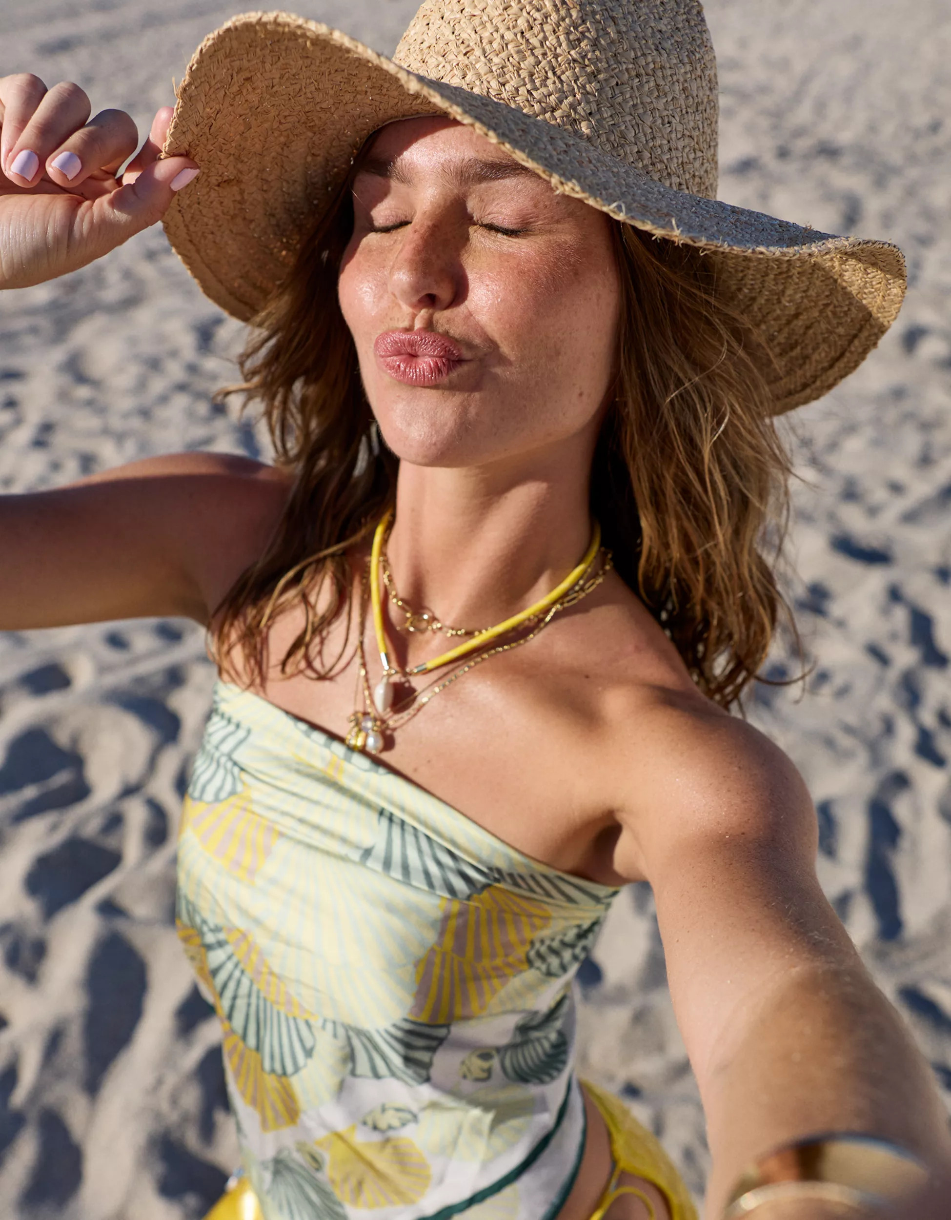 Aerie Floppy Straw Hat | Aerie