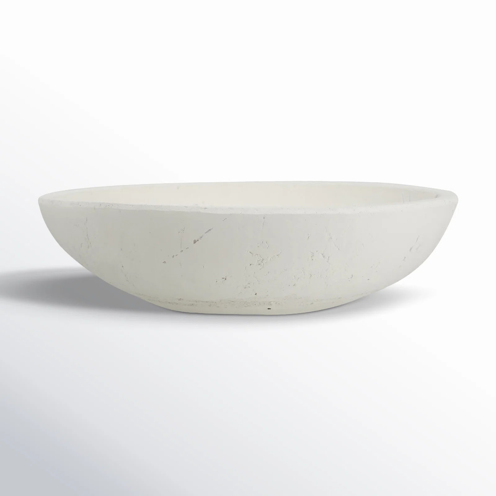 Joss & Main Hallward Decorative Terracotta Bowl - 15.5"Dia x 4"  - White | Wayfair | Wayfair North America