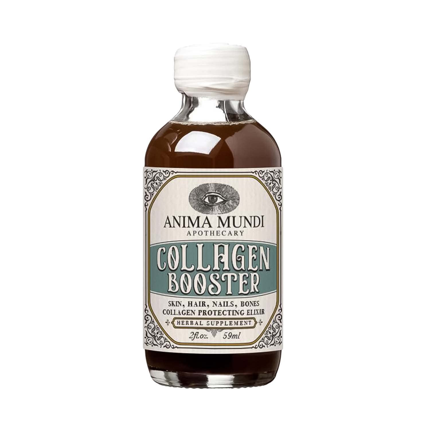 Anima Mundi Apothecary Collagen Booster Elixir - Vegan Plant-Based Liquid Supplement for Hair, Skin, Nails, Bones and Collagen Support - Made with Organic and Wildcrafted Ingredients (2oz / 59ml) | Amazon (US)