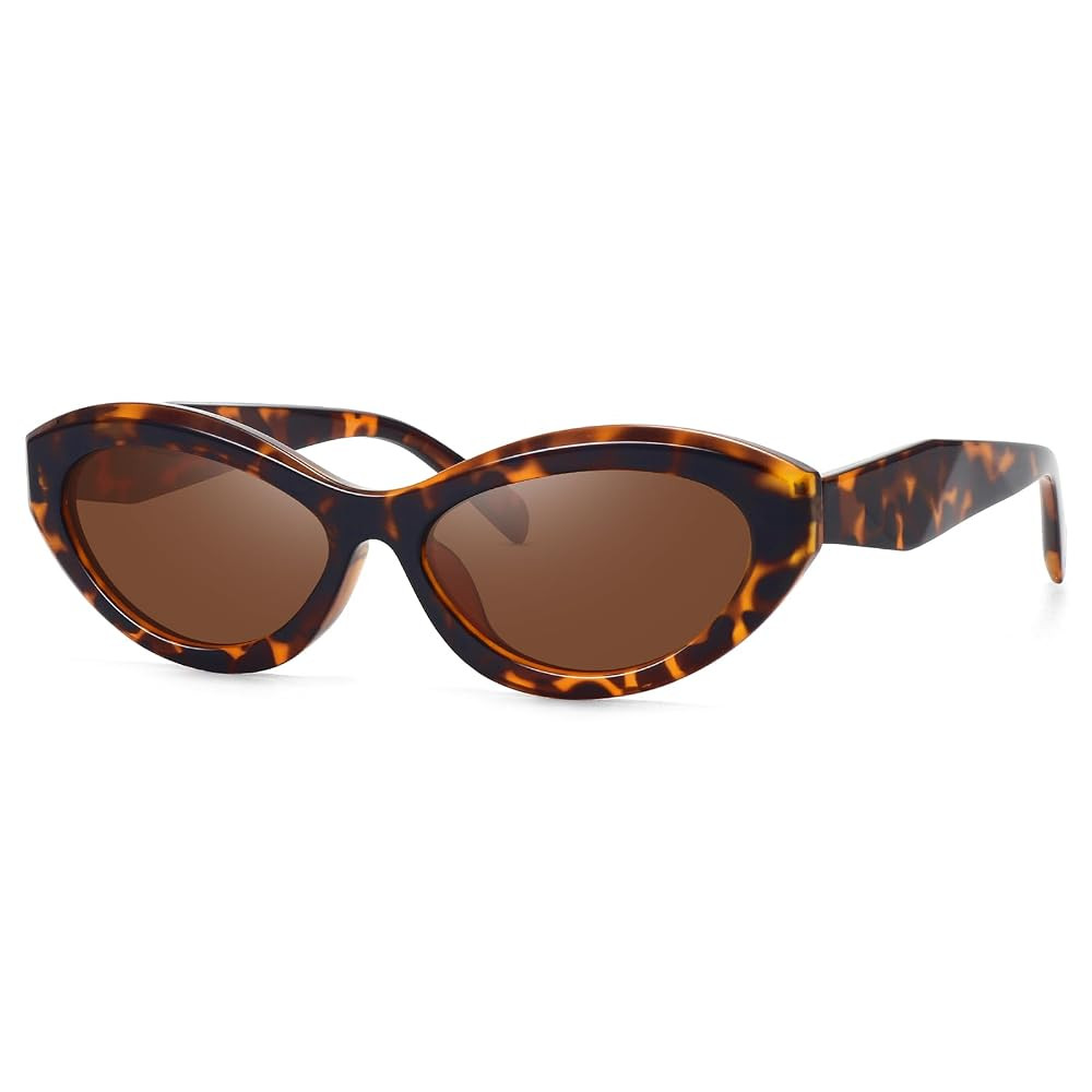 Retro Small Oval Cat Eye Sunglasses for Women Trendy Sun Glasses Y2K Style | Amazon (US)