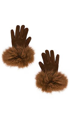 Susanna Chow Dawson Suede Gloves in Brown from Revolve.com | Revolve Clothing (Global)