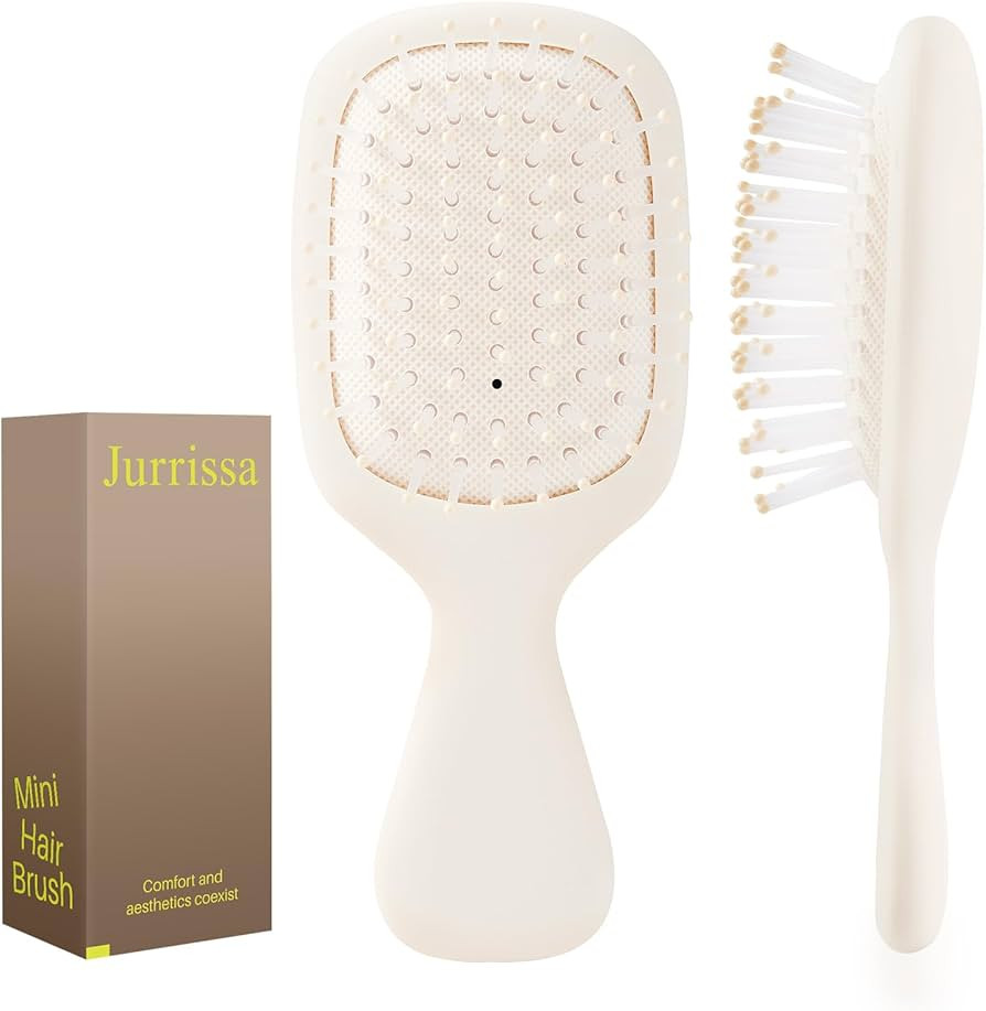 Mini Hair Bursh for Women Men and Kids, Protable Travel Size Hair Brush for Pockets Purses, Mini ... | Amazon (US)