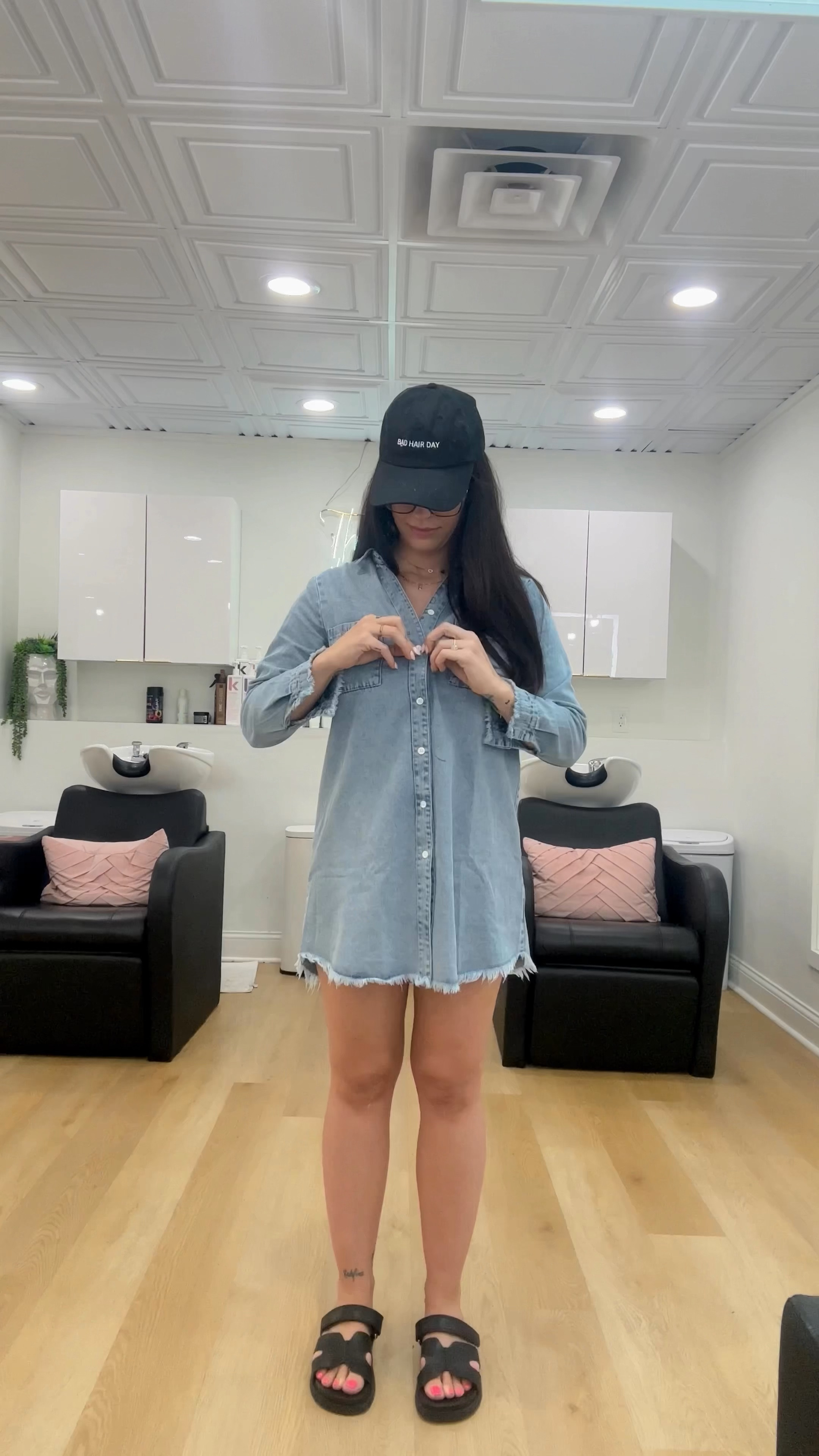 This is my - my baby didn’t sleep last night but I still wanna look cute - outfit 

Dress from Amazon wearing a size medium

Shoes are target

Biker shorts are lululemon 

#LTKActive #LTKfamily #LTKfindsunder50