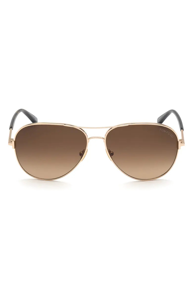 Tom Ford Clark 59mm Gradient Aviator Sunglasses | Nordstrom | Nordstrom