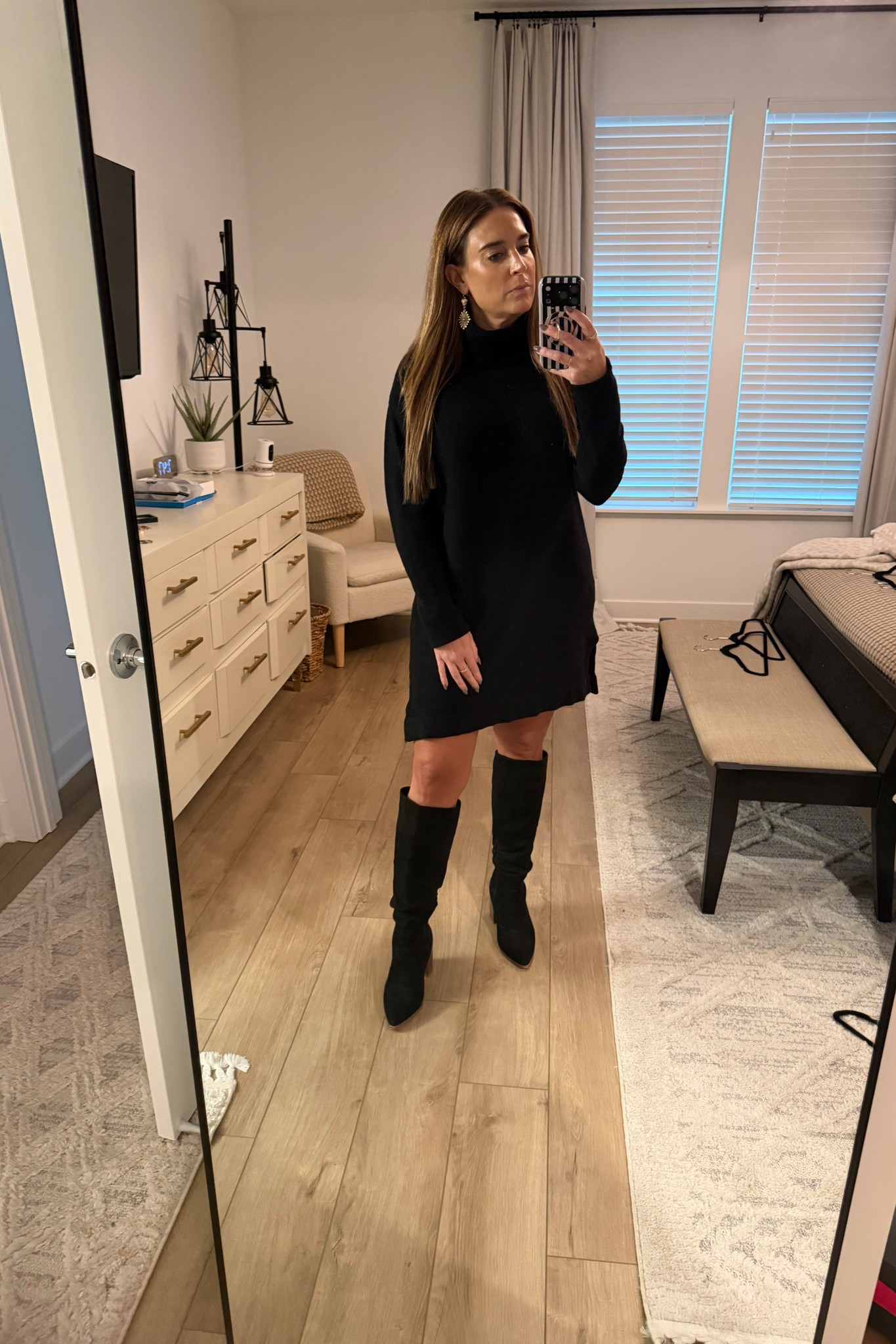 Well, I picked a winner when I wore this outfit because my work bestie wore the exact black 🖤 dress and black 🖤 boot combo on the same day—so clearly a solid choice 👌 this dress is so comfy and the light weight material keeps me from getting too hot 🥵 

#LTKWorkwear #LTKSeasonal #LTKMidsize