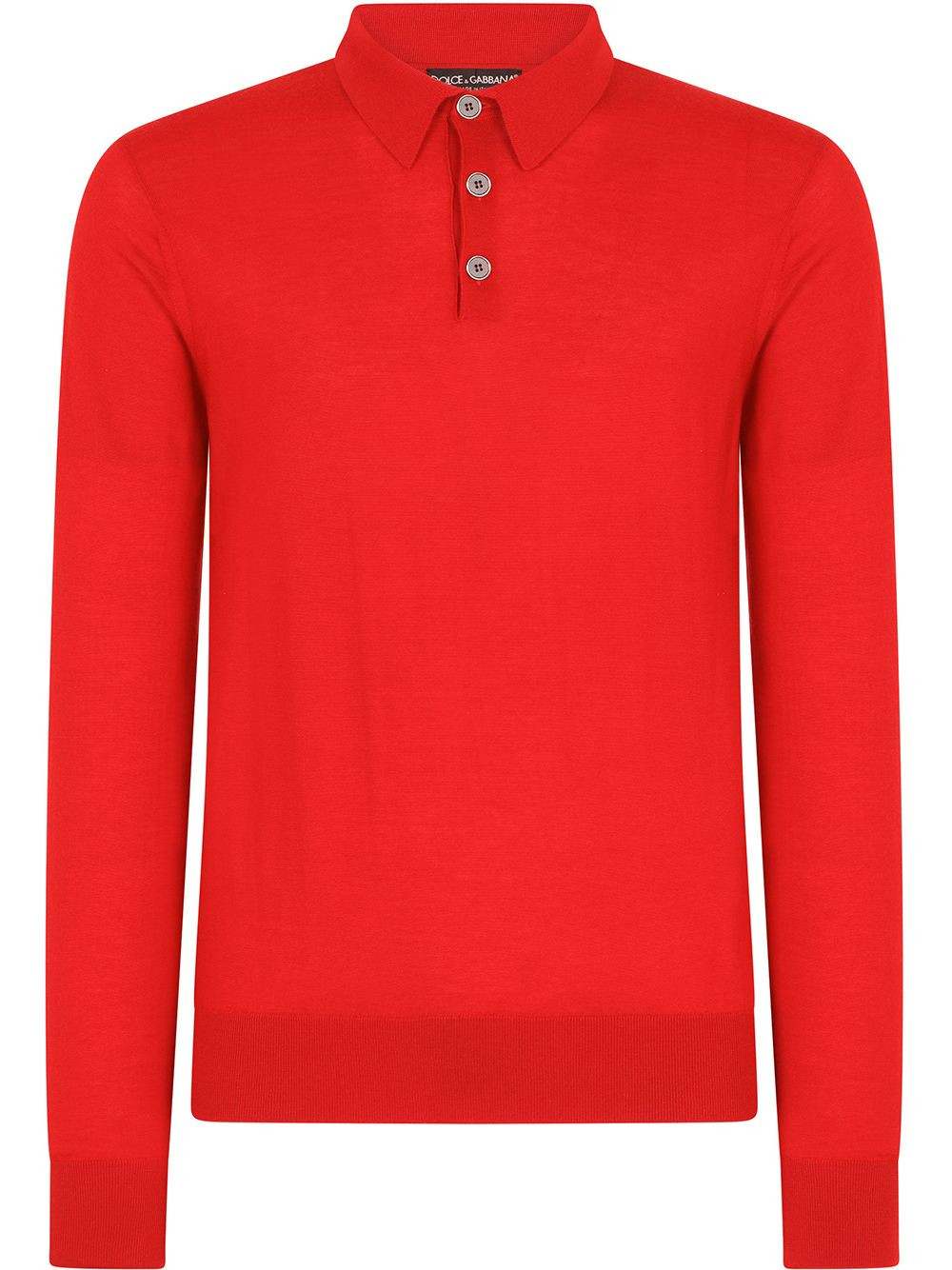 Dolce & Gabbana cashmere polo shirt - Red | Farfetch Global