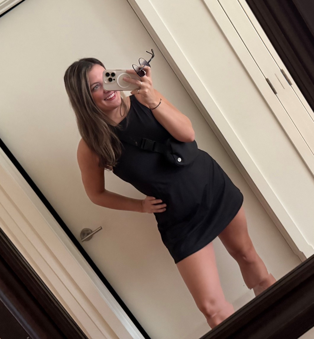 Athleisure outfit perfect for a hot girl walk featuring target active dress 

#athlesisure #walkoutfit #activedress

#LTKTravel #LTKActive #LTKFindsUnder50