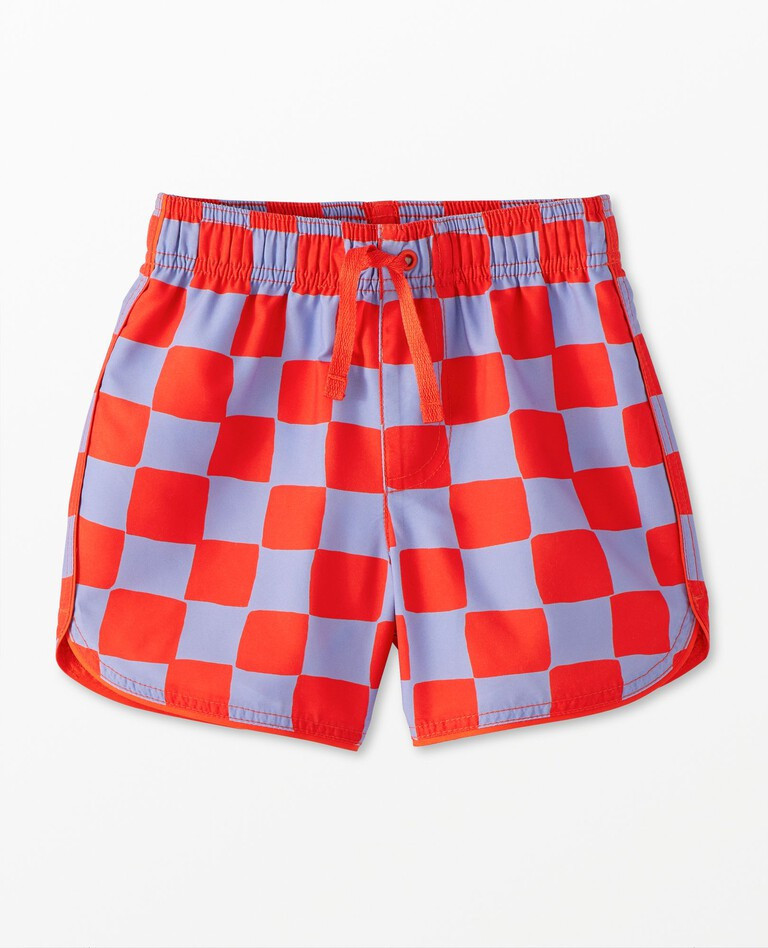 Print Dolphin Vent Swim Trunks | Hanna Andersson