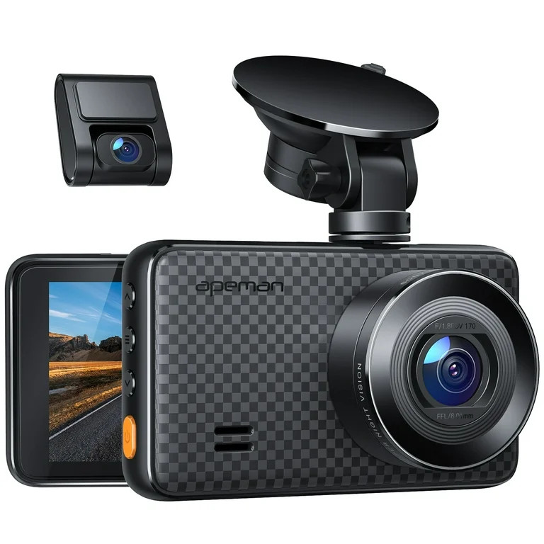 APEMAN C860 2K x 1080P Dual Dash Cam Front and Rear 3.0" HD IPS Screen, Support 128GB | Walmart (US)
