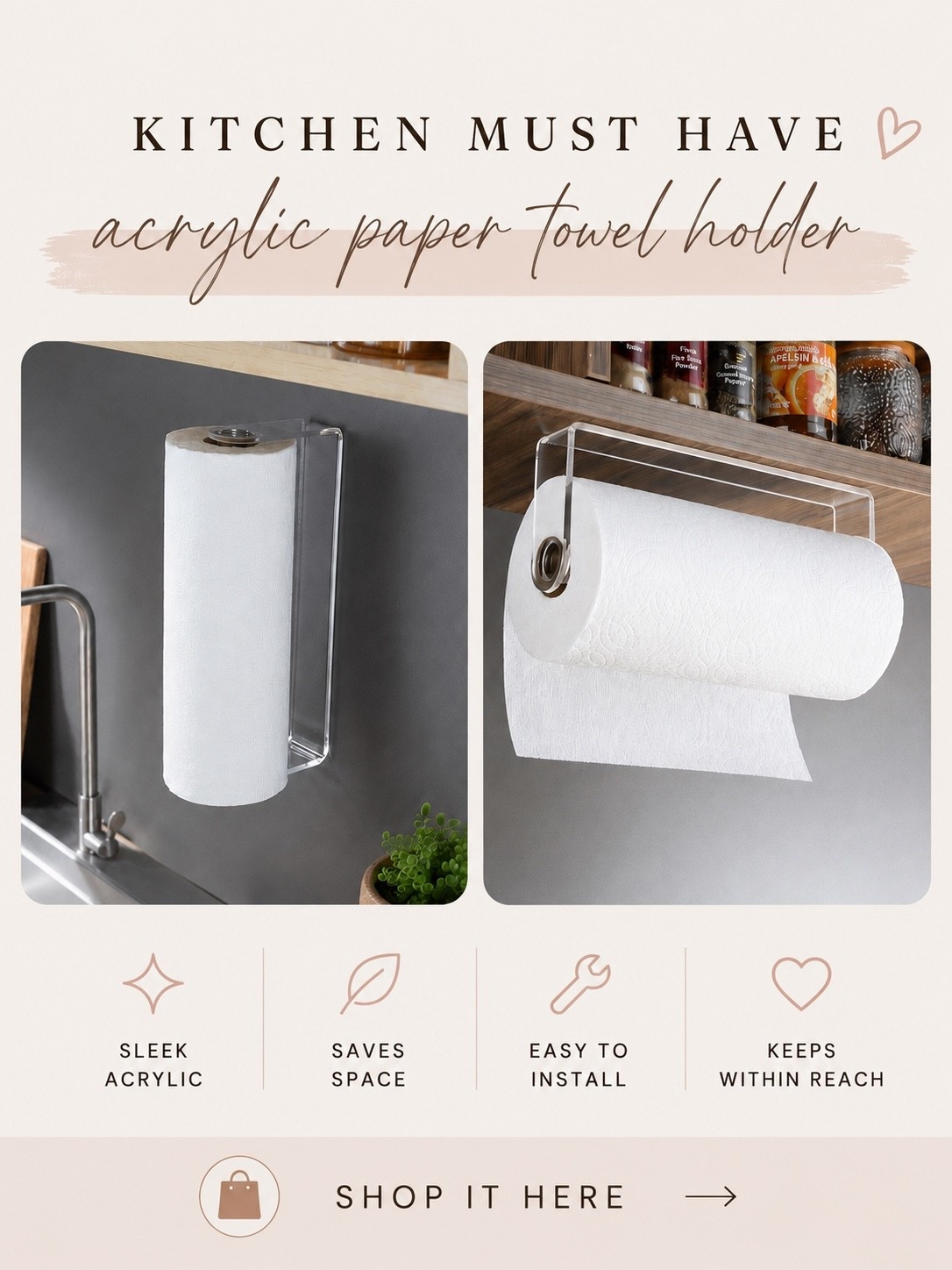 The best paper towel holder!

#LTKHome #LTKmomlife
