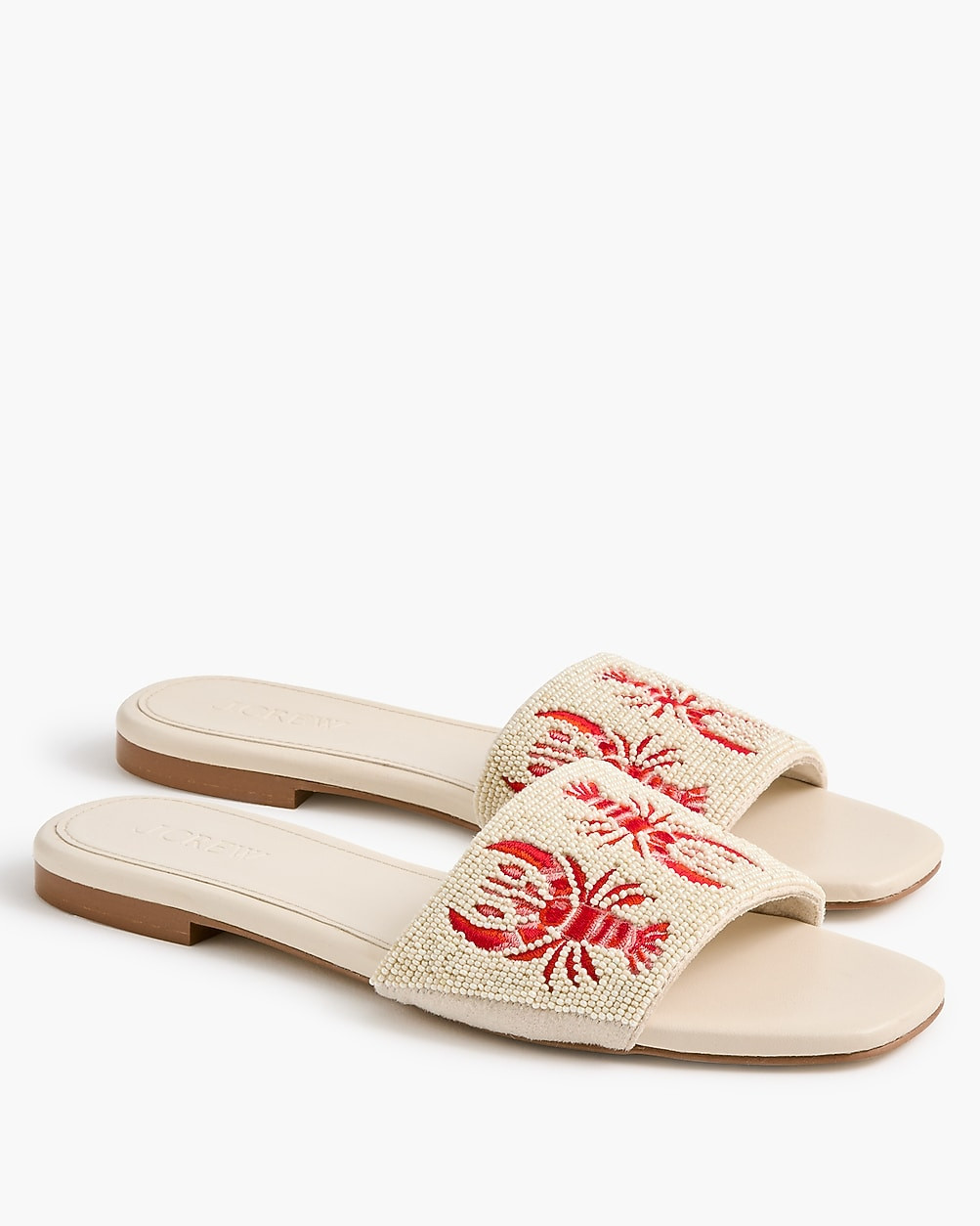 Beaded slide sandals | J.Crew Factory