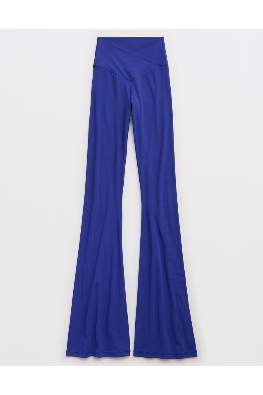 OFFLINE By Aerie Real Me High Waisted Crossover Flare Legging Women's Deep Cobalt XXS | American Eagle Outfitters (US & CA)