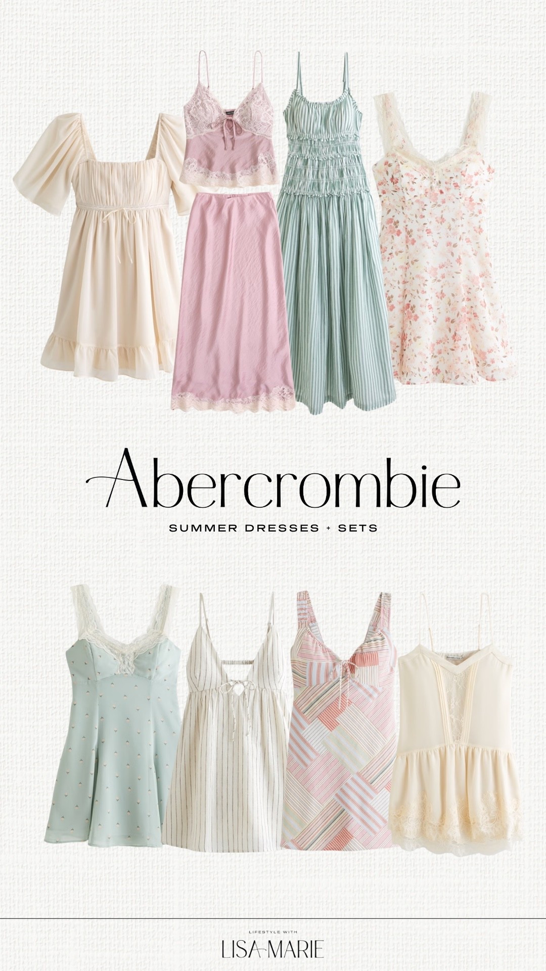 Abercrombie new arrival dresses. Abercrombie matching sets. Spring and summer dresses. Pink dresses. Floral dresses. Yellow dresses. Linen dresses. Silk dresses. Blue and green dresses. Elevated casual outfits. Mini dresses. Midi dresses. Pastel dresses. Neutral dresses.

#LTKootd #LTKPetite #LTKSeasonal