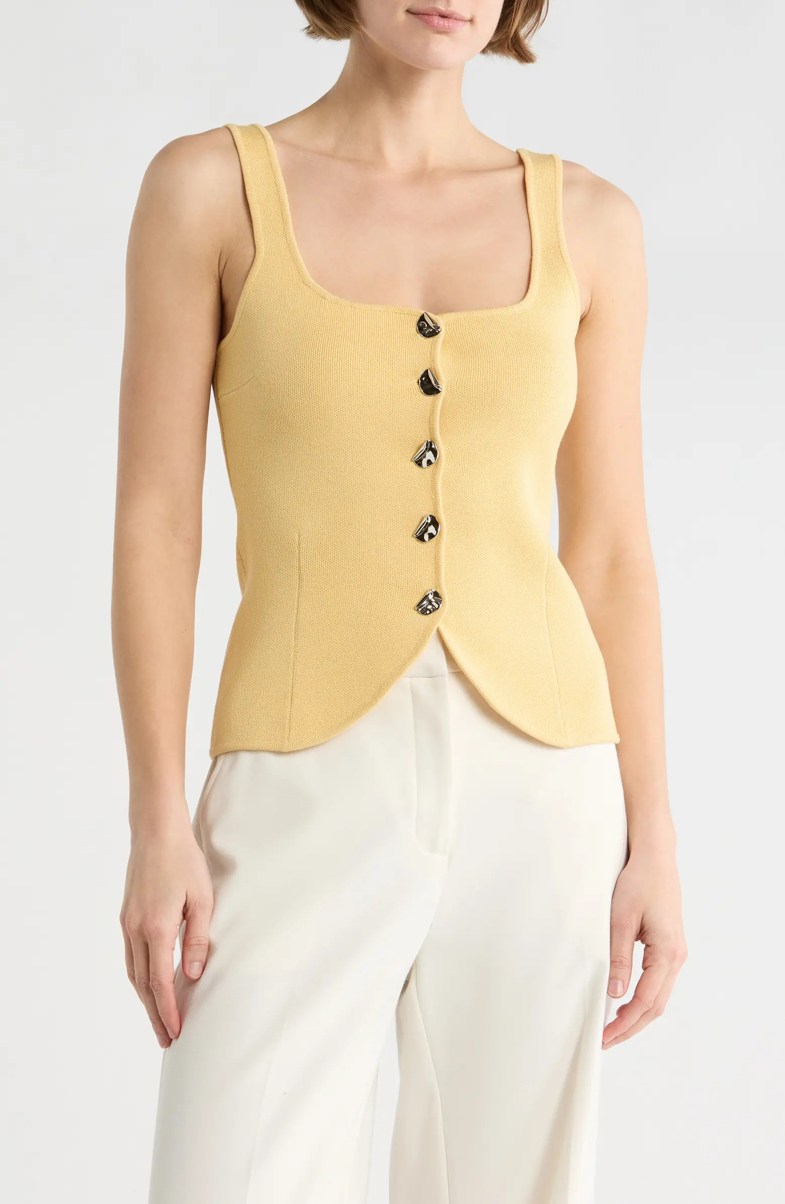 Button Front Sweater Tank | Nordstrom Rack