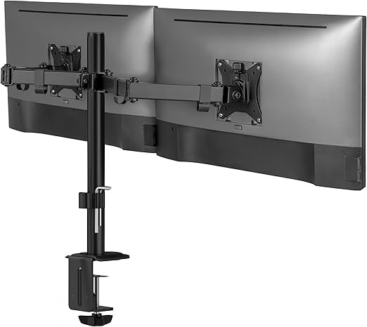 Mount-It! Dual Monitor Mount, Dual Monitor Arm for 2 Screens, Dual Monitor Desk Mount, Adjustable... | Amazon (US)