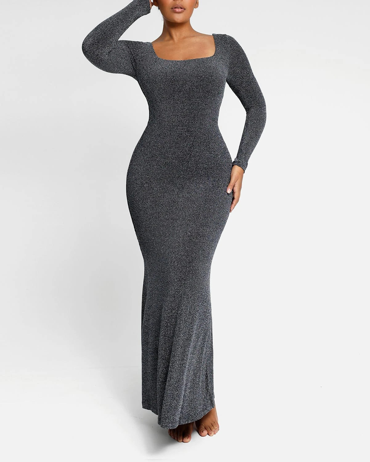 Gleaming Long Sleeve Mermaid Shaping Dress | Shapellx Affiliate Program