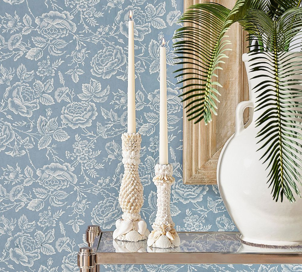 Mira Shell Candle Holder | Pottery Barn (US)