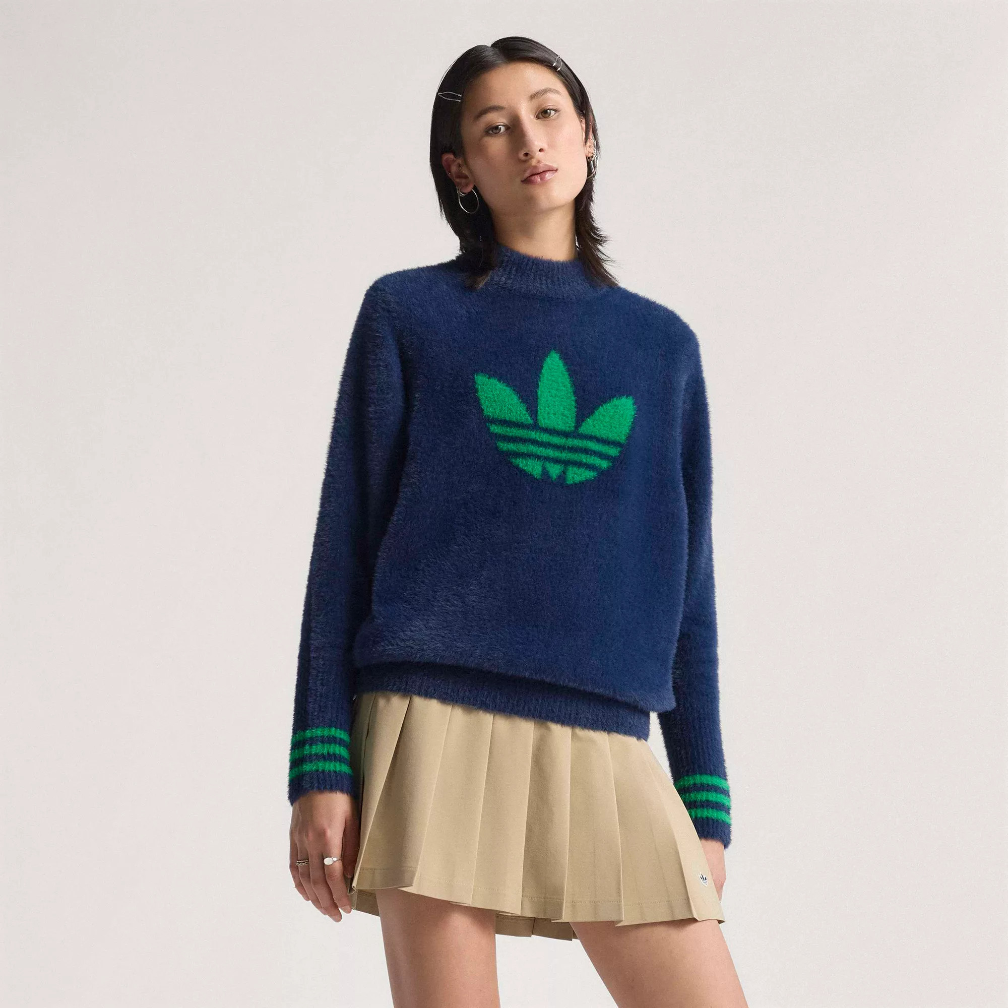 adidas Originals Women's Trefoil Golf Sweater, XS, Night Indigo | DICK'S Sporting Goods