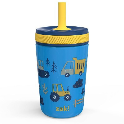 Zak Designs 12 fl oz Stainless Steel Vacuum Insulated Kelso Straw Tumbler: Kids & Toddler Sippy Cup, Dishwasher-Safe | Target
