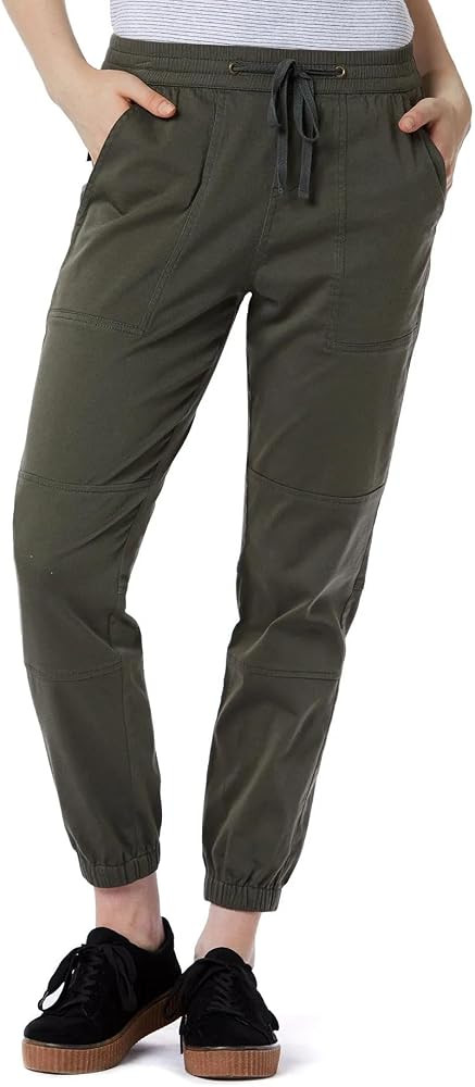 Unionbay Womens Soft Stretch Sateen Drawcord JoggerPants | Amazon (US)