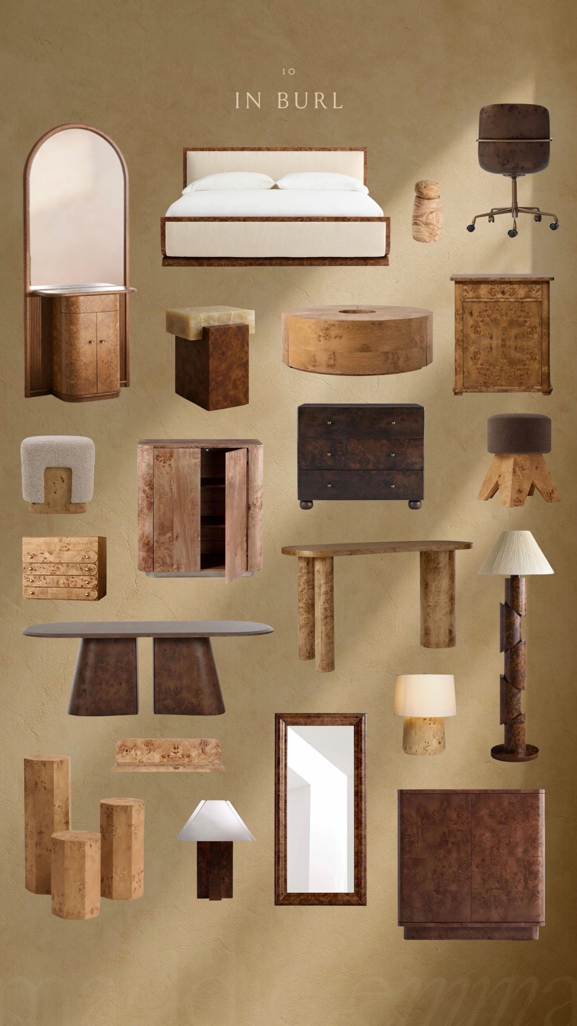 in burl 

burl wood furniture, Burl wood lighting

#LTKHome