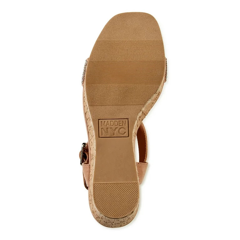 Madden NYC Women's Embellished Cork Wedge Sandals - Walmart.com | Walmart (US)