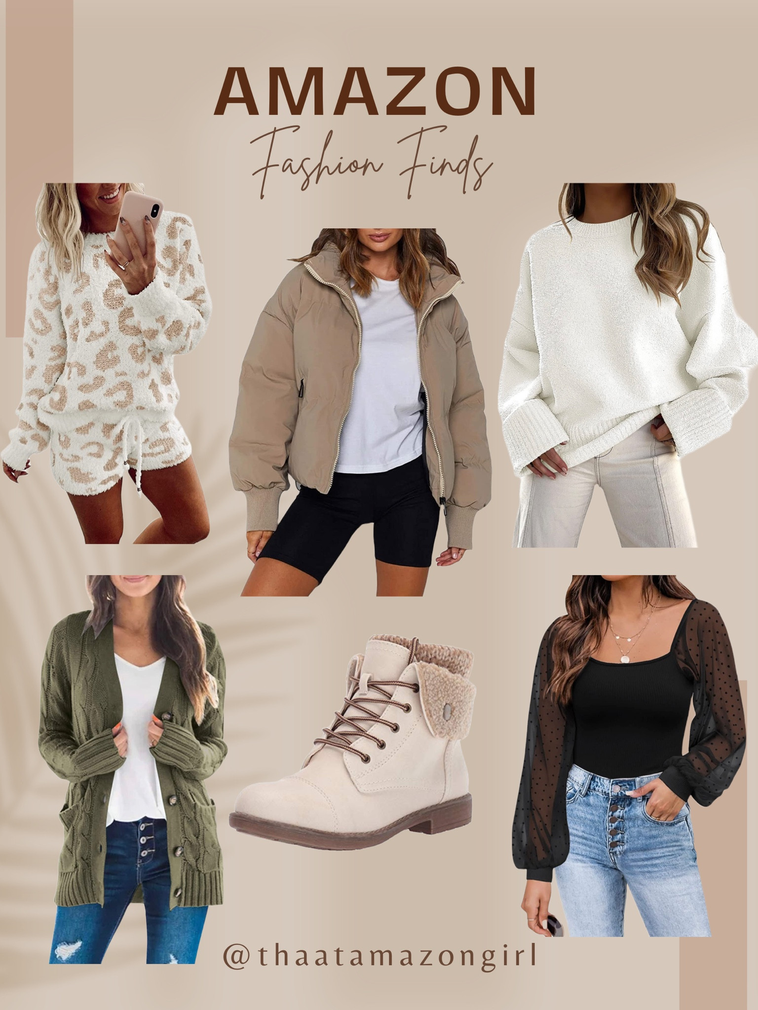 Amazon fashion, Amazon fall fashion, winter fashion, winter style, winter outfit, cardigans, loungewear sets, puffer jackets, white sweaters, white boots, booties, winter fall style 

#LTKSeasonal #LTKsalealert #LTKstyletip