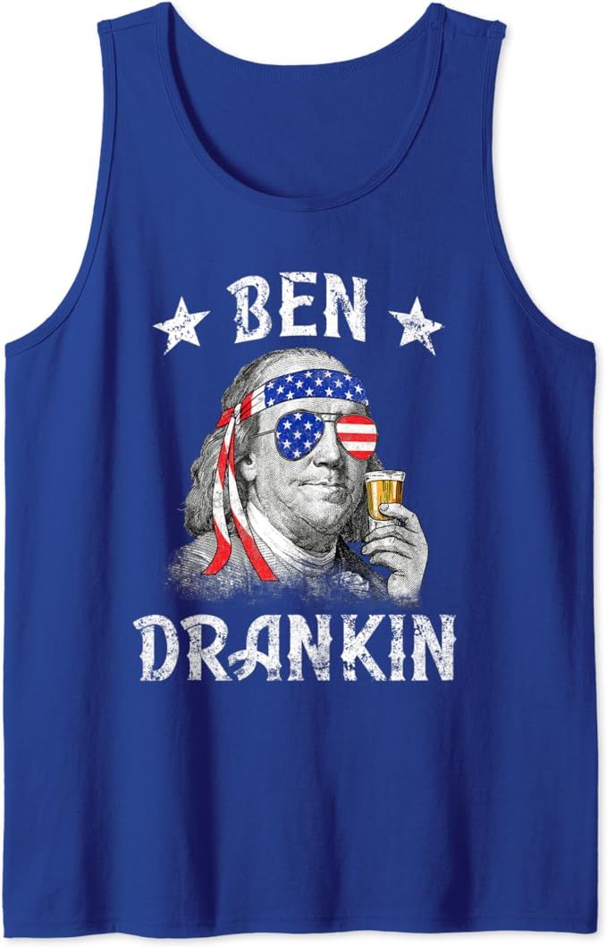 Ben Drankin Funny 4th of July Tank Top | Amazon (US)