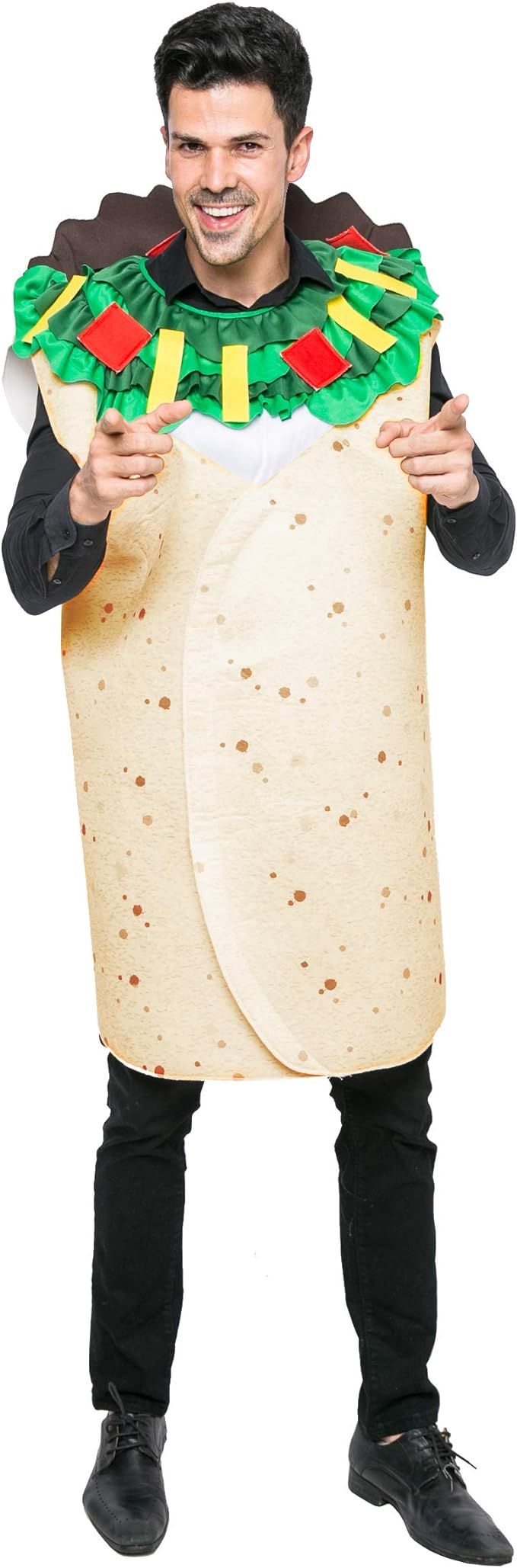 Spooktacular Creations Men Burrito Costume Adult Deluxe Set for Halloween Dress Up Party | Amazon (US)