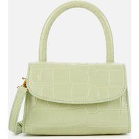 BY FAR Women's Mini Croco Top Handle Bag - Sage Green | Coggles (Global)