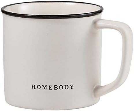 Santa Barbara Design Studio Black and White Coffee Cups Face-to-Face Designs Stoneware Mug, 16-Ou... | Amazon (US)