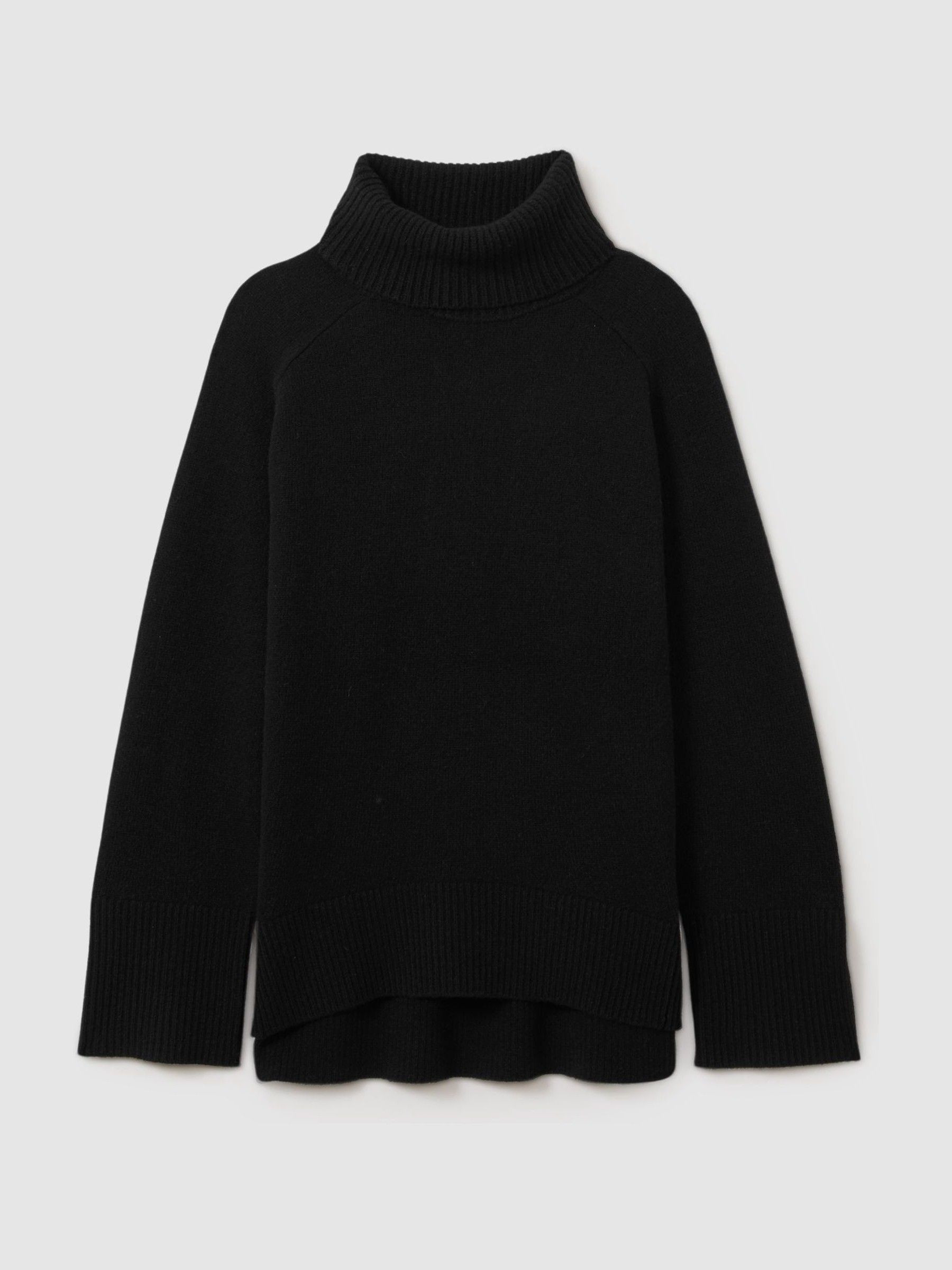 Reiss Wool-Cashmere Roll-Neck Jumper in Black - REISS | Reiss UK