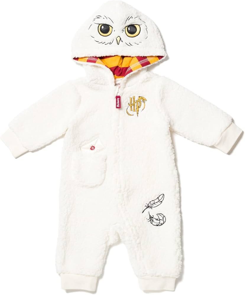 Harry Potter Hedwig Owl Baby Zip Up Costume Coverall Newborn to Infant | Amazon (US)