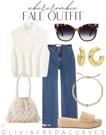 Abercrombie Fall Outfit - Abercrombie denim - casual outfit - dark blue denim - fall ootd - fall outfit Inspo 

#LTKstyletip #LTKFind #LTKSeasonal