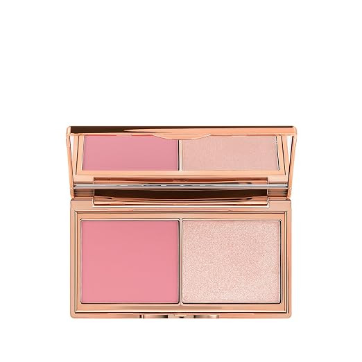 Charlotte Tilbury Mini Hollywood Blush & Glow Glide Palette, Powder Blush & Highlighter Compact, ... | Amazon (US)