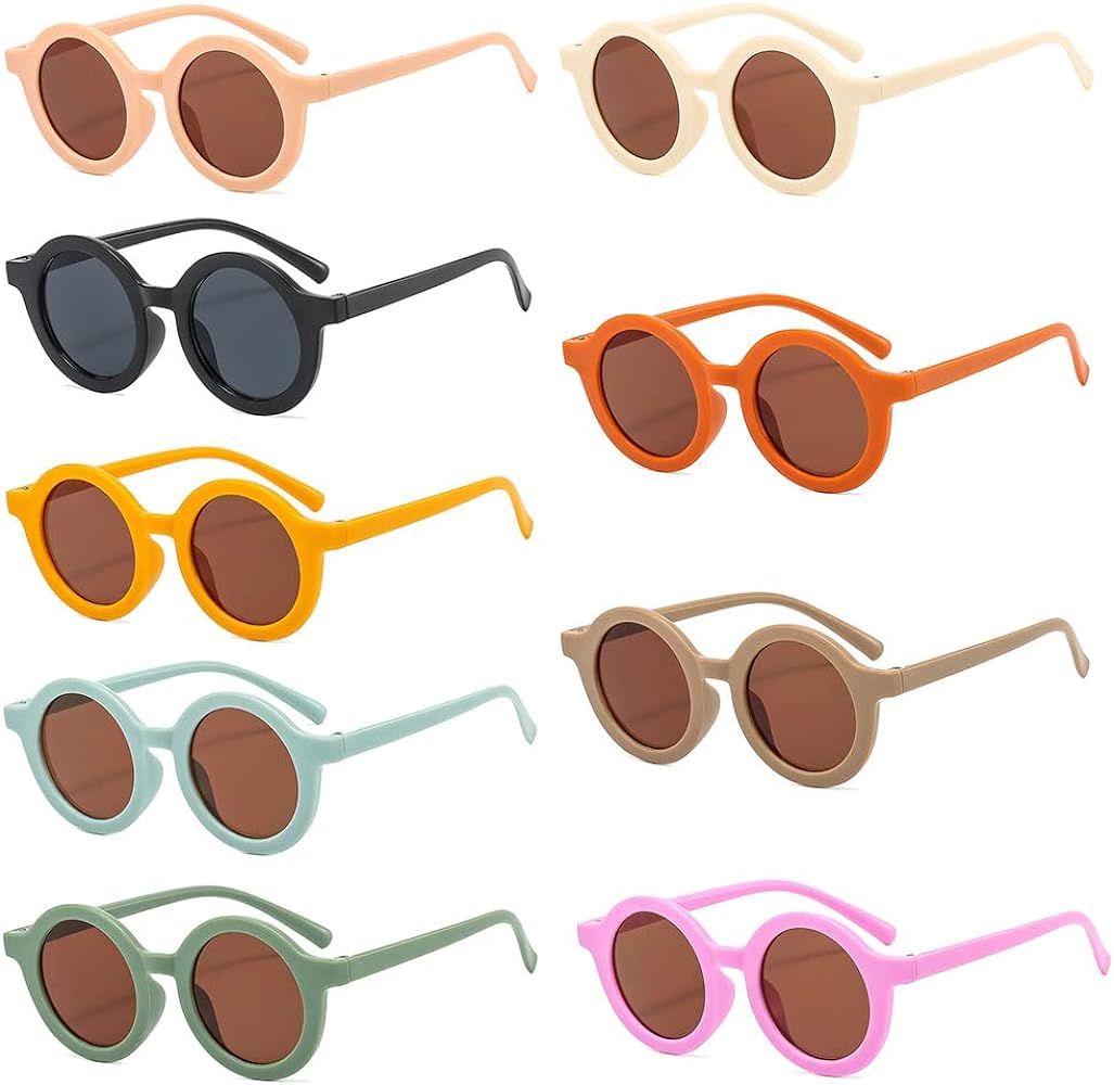 Kids Sunglasses Bulk, 9 Pack Kids Sunglasses Party Favor UV Protected Sun Glasses Bulk Pool Toys Party Favors | Amazon (US)