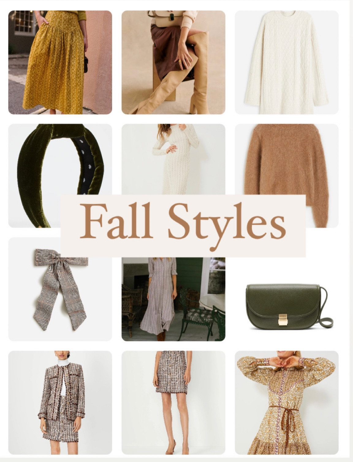 Fall fashion. Fall skirts. Fall dresses. Tweed jacket. Tweed skirt. Leather crossbody bag. Plaid bow. Sweater dress. Knee high boots. 
.
.
.
.. 

#LTKSeasonal #LTKstyletip #LTKworkwear