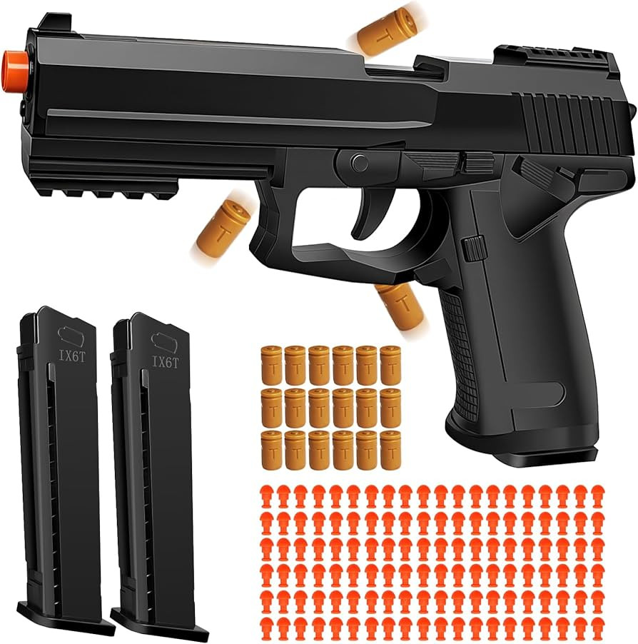 Automatic Shell Ejecting Toy Gun for Age 13+ Years, Fidget & Shooting Game, Realistic Toy Pistol ... | Amazon (US)