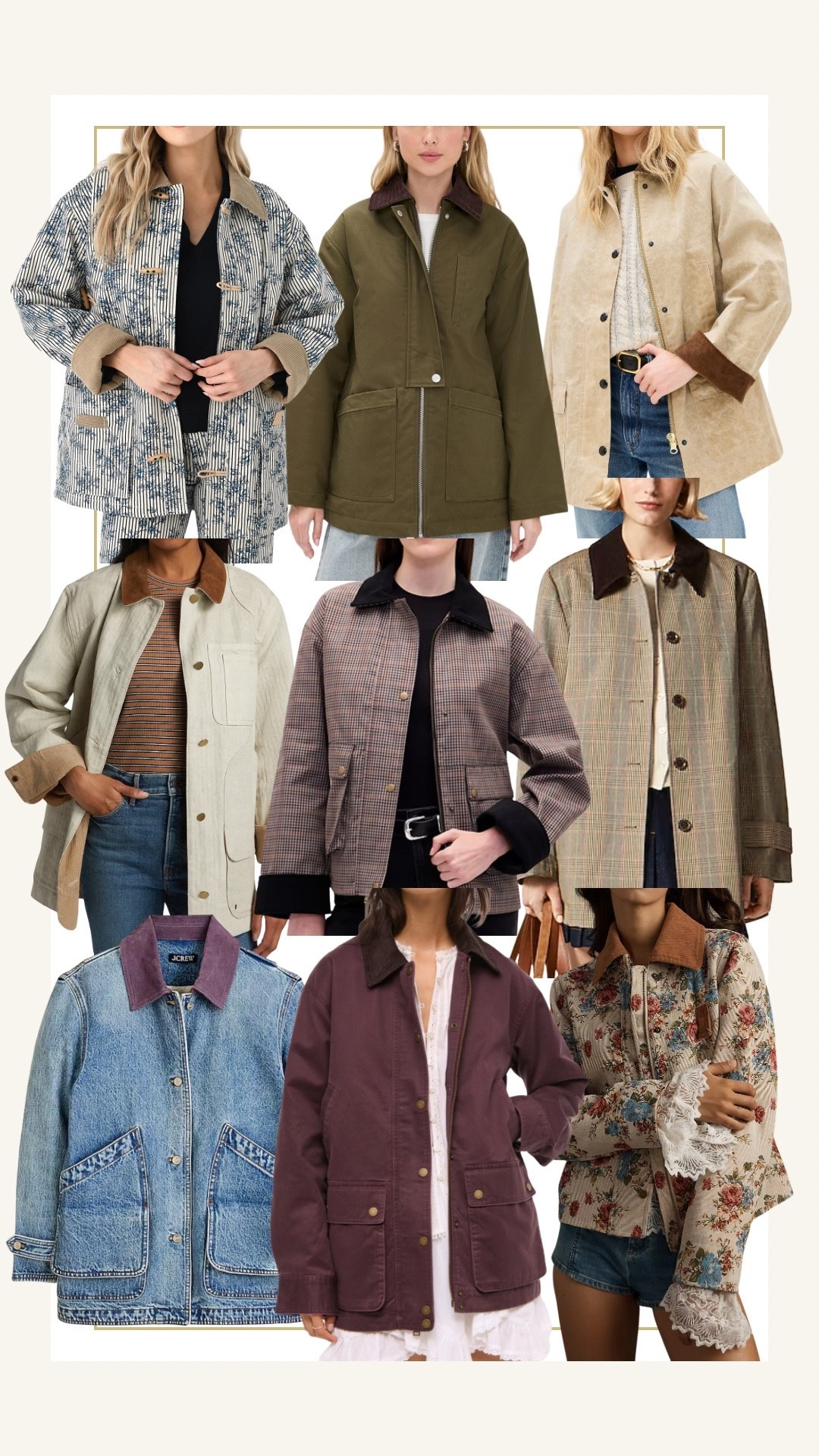 Fall jackets. Barn jackets 
.
.
.
… 

#LTKSeasonal #LTKStyleTip #LTKOver40
