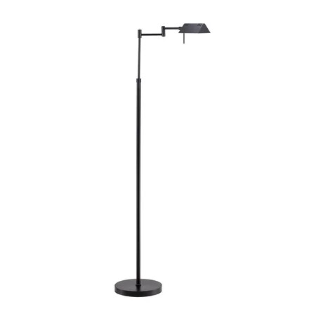 O’Bright Dimmable LED Pharmacy Floor Lamp, 12W LED, Full Range Dimming, 360 Degree Swing Arms, Adjustable Heights, Standing Lamp for Reading, Sewing, and Craft, ETL Listed (Black) | Walmart (US)