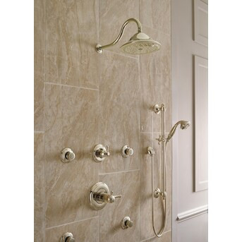 Delta Cassidy Thermostatic Polished Nickel 2-handle Single Function Round Shower Faucet Valve Inc... | Lowe's