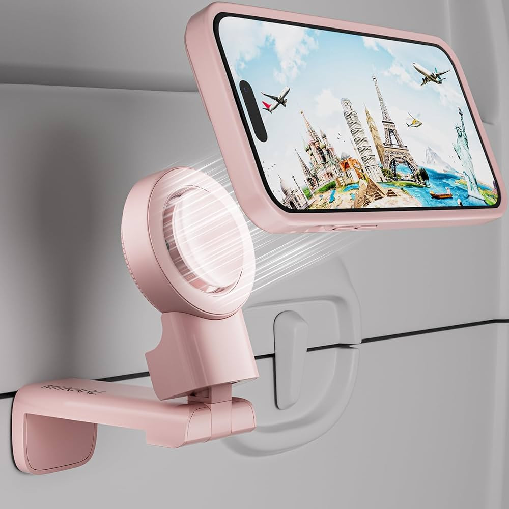 MiiKARE Airplane Travel Essentials Phone Holder for Magsafe, Universal Handsfree Phone Mount for ... | Amazon (US)