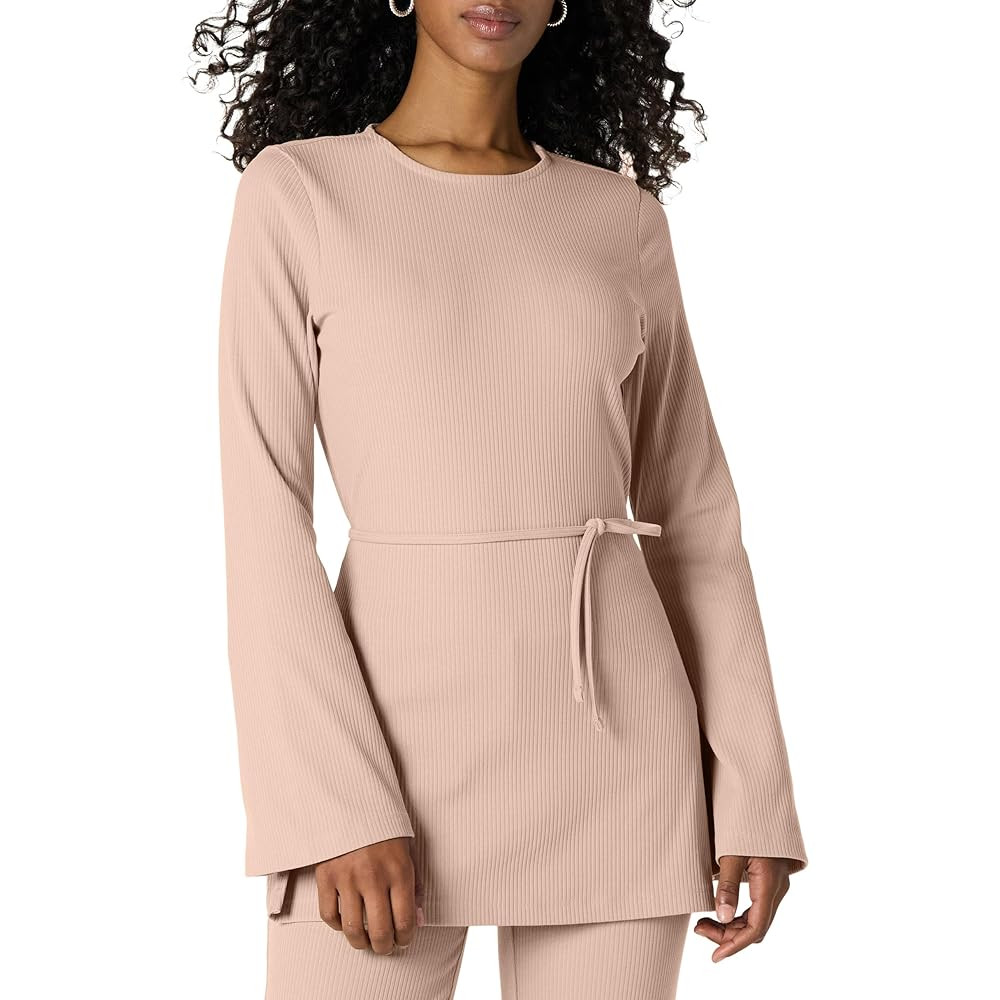 The Drop Women's Long Ribbed Tunic Top | Amazon (US)