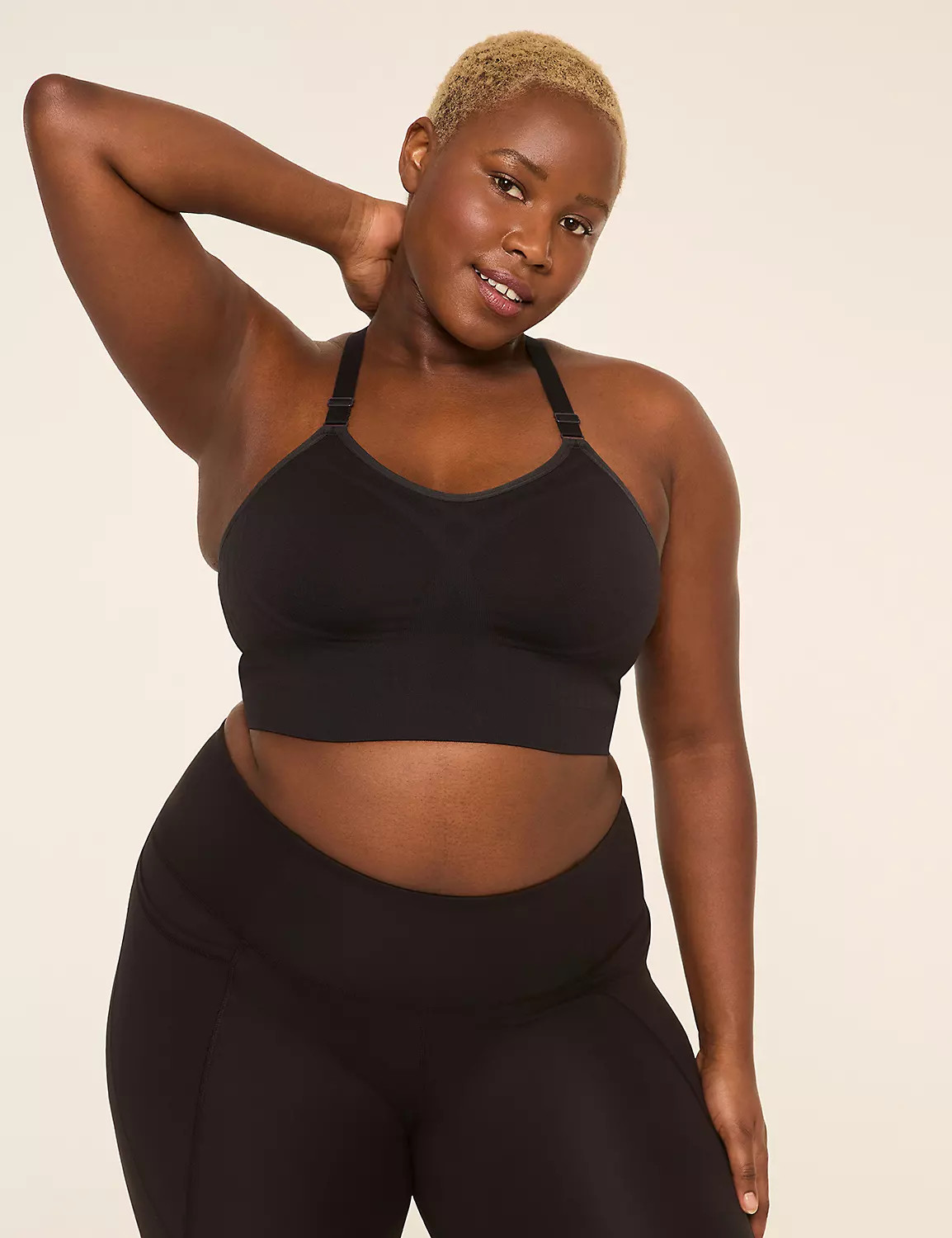 Low-Impact Seamless Strappy-Back Sports Bra | LaneBryant | Lane Bryant (US)