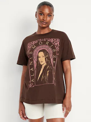 Oversized Alanis Morissette™ T-Shirt | Old Navy (US)