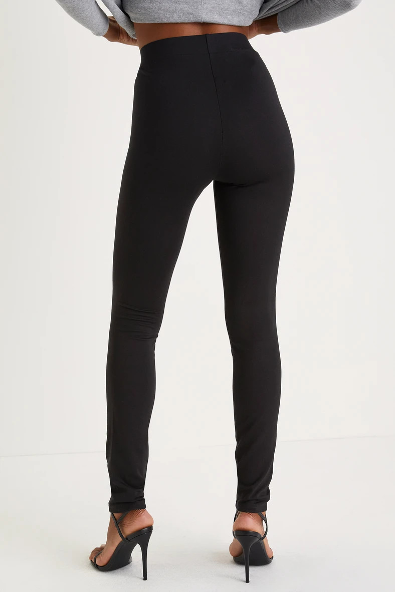 Rock Music Black High-Waisted Leggings | Lulus