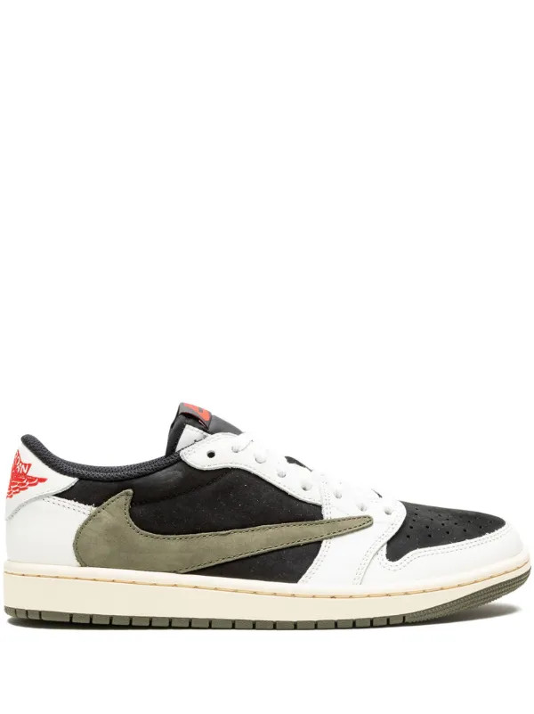Jordan x Travis Scott Air Jordan 1 Low OG "Olive" Sneakers - Farfetch | Farfetch Global